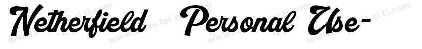 Netherfield   Personal Use字体转换